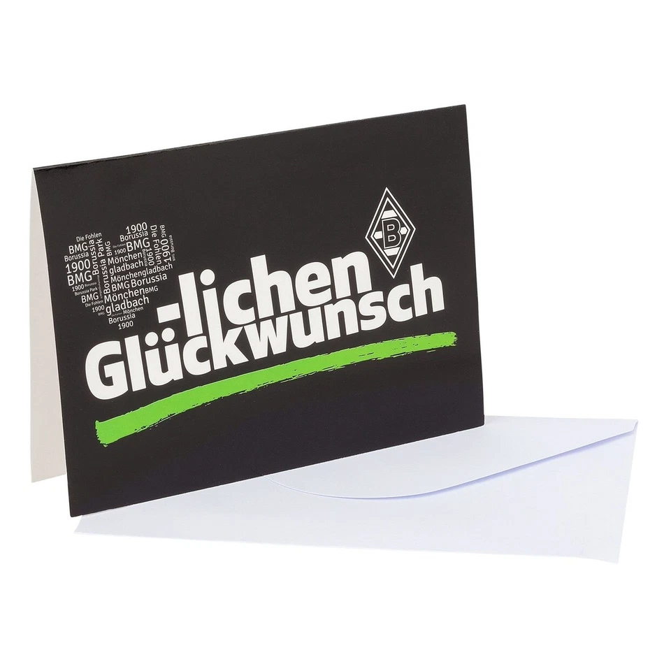 Borussia Mönchengladbach Geburtstagskarte "Herz"