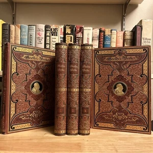 Goethe’s Werke Collected Works of Goethe 1885(?) 5 vol German VHTF Fine Binding - Imagen 1 de 24