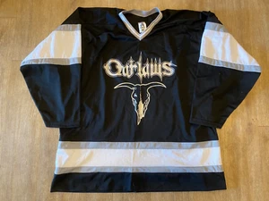 Vintage Outlaws Hockey Jersey Size L / XL made USA Kansas City Vegas Beer League - Picture 1 of 4