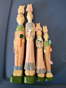Tales of Bunny hohle Sammlerstücke 4-teilig Hase 4-köpfige Familie mit OVP 1995 - Bild 1 von 5