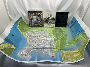 SONY PS3 Japan Grand Theft Auto V FIVE with Map Poster PlayStation 3 from Japan - Picture 1 of 10