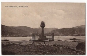 Hammerfest Norway Vintage Postcard 70th Degree Meridian Marker 6117 OS - Picture 1 of 2