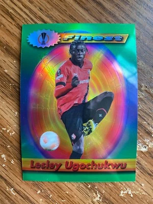 2022-23 Topps Finest Flashbacks UEFA Lesley Ugochukwu #106 Refractor SP - Image 1 of 2