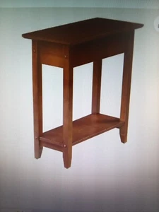 Convenience Concepts American Heritage Flip Top End Table- Mahogany Wood Finish - Picture 1 of 12