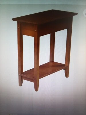 Convenience Concepts American Heritage Flip Top End Table- Mahogany Wood Finish - Image 1 of 4