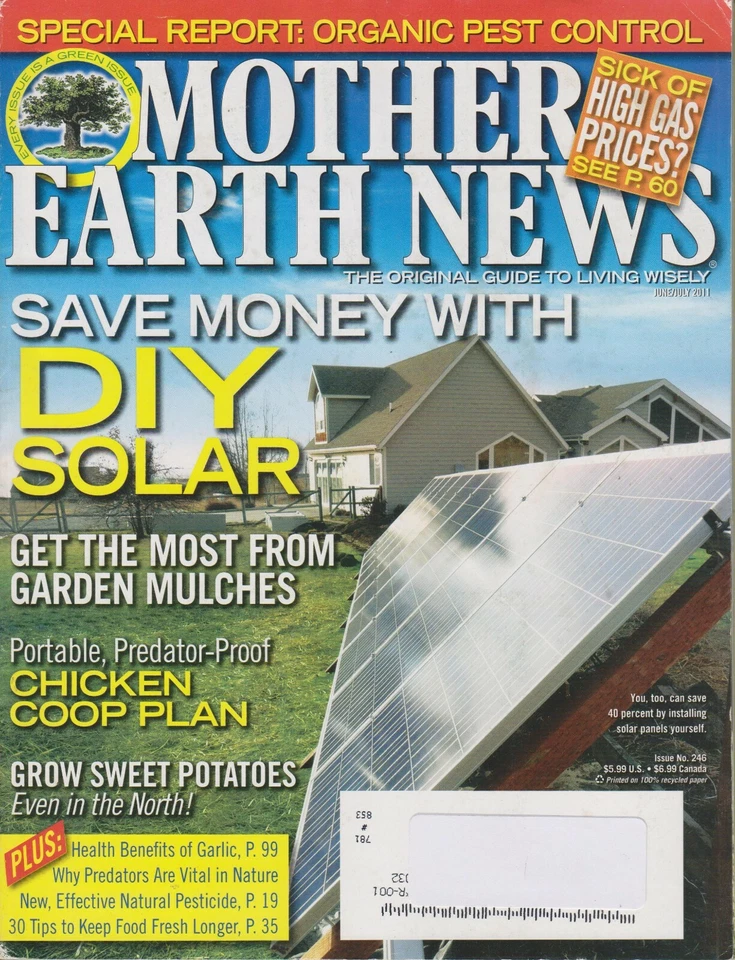 Mother Earth News June/July 2011 Save Money With DIY Solar (Magazine: Sustainabl Foto 1 de 1