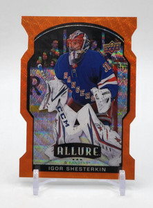 Igor Shesterkin "Orange Slice" DIE-CUT 2020-21 Upper Deck Allure #21 Rangers SP
