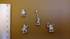 DWARVES / DWARF BONDI COMMAND / 4 X METAL 15MM FIGS /S.L.M. - Imagen 1 de 1