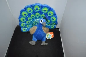 Peluche Wild Republic câlins paon 13" avec étiquette E1 - Photo 1/4