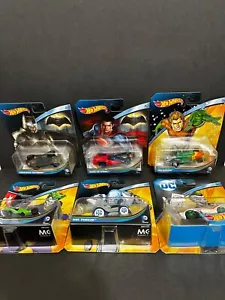 2015 Hotwheels DC Man Of Steel Mr Freeze The Joker Batman Aquaman 6 Cars Set - Picture 1 of 5