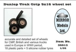 Mirror Models 35013 1/35 Dunlop Trak Grip 9x16 Wheel/Tire Set for WWII CMP/Briti - Picture 1 of 1