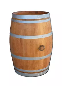 Holzfass, Fass, Stehtisch, Eichenfass, Weinfass,Barrique 225 L geschliffen geölt - Bild 1 von 5