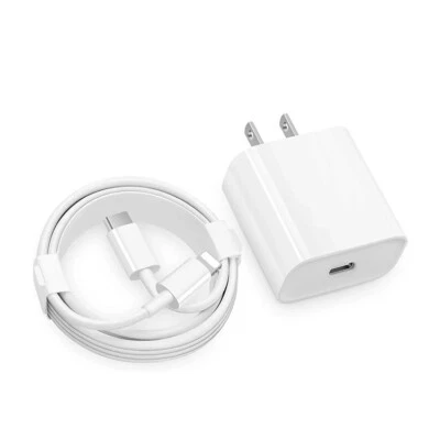 20W USB C Fast Wall Charger PD Power Adapter For iPhone 14/13/12/11/XR iPads - Image 1 of 4