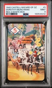 1940 Castell Wizard of Oz Dorothy in Munchkin Land Red White Box #5 PSA 9 MINT - Picture 1 of 2