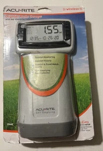 NEW Acurite Wireless Digital Rain Gauge with Self-Emptying Collector 02445 - Picture 1 of 2