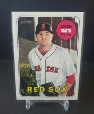 2018 Topps Heritage Carson Smith Boston Red Sox #679 - Image 1 of 2