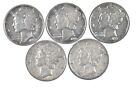 High Grade Lot 1945-D 1944-D 1937 1944-D 1936 Mercury Dime Collection *853