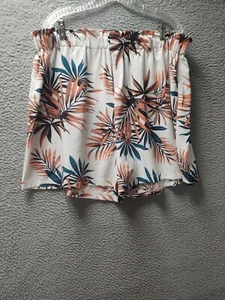 Shein Shorts Womens 4XL Multicolor Floral Elastic Waist Pull On - Picture 1 of 9