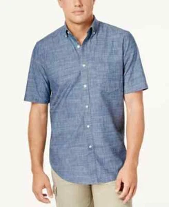 Club Room Mens Chambray Shirt Medium Chambray L - Picture 1 of 8