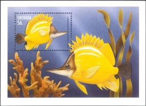 Grenada 1998 Butterflyfish/Fish/Marine/Nature/Wildlife/Coral 1v m/s (b6745f) - Picture 1 of 1