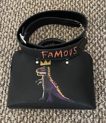 BRIEF COACH X JEAN BASQUIAT NEGRO DELGADO 25 ROGUE 7035 USADO EN EXCELENTE ESTADO RARO, DIFÍCIL DE ENCONTRAR Foto 1 de 4