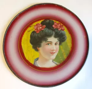 Antigua cubierta de pipa de estufa victoriana bonita niña decoración 9 1/2 pulgadas Estate - Imagen 1 de 6