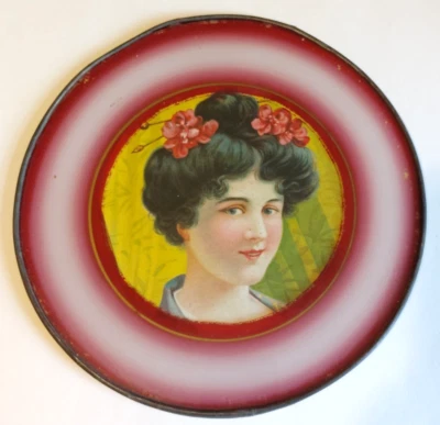 Antigua cubierta de pipa de estufa victoriana bonita niña decoración 9 1/2 pulgadas Estate Foto 1 de 4