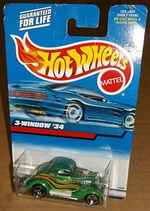Hot Wheels 2000 Collector #132 3-Window '34 1934 Green Gold Orange 3SPs 27099 - Picture 1 of 2
