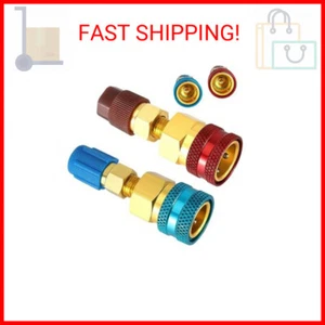 Huazu R1234YF to R134A Adapter Kit - Quick Couplers & Hose Fittings for Car A/C - Picture 1 of 2