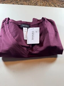 Hanro T Shirt, Size XL, Purple - Picture 1 of 4