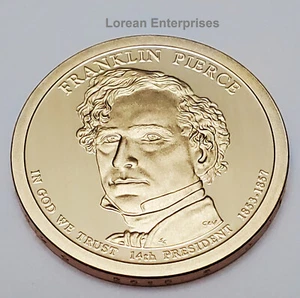 2010 S Presidential Dollar - Franklin Pierce- ✼PROOF✼ BU - Bild 1 von 2