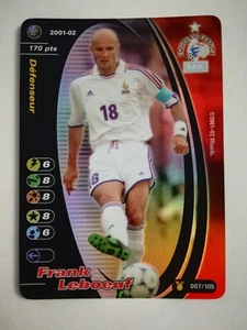 LEBOEUF 2001 2002 FOOTBALL CHAMPIONS FRANK EQUIPE DE FRANCE FOIL LIGUE 1 BIANCA - Foto 1 di 2
