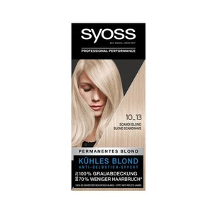 3xSyoss Professional Permanente Coloration Blond 10-13 Scandi Blond (55,04€/1l) - Bild 1 von 9