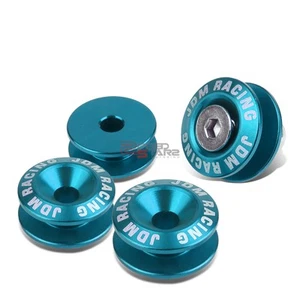 SUJETADOR UNIVERSAL DE LIBERACIÓN RÁPIDA AZUL CLARO ALUMINIO + PARACHOQUES LAVADORA ESCOTILLA MALETERO - Imagen 1 de 5