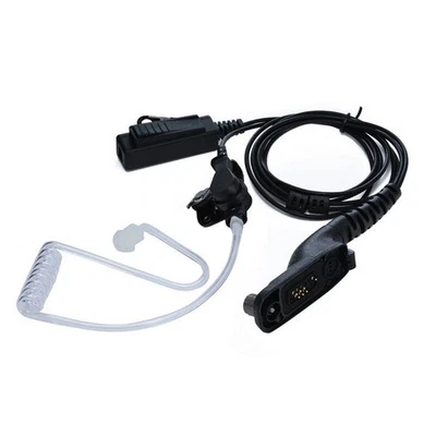 New Security Walkie Talkie PTT Headset Earpiece Mic Ear-Hook For Motorola Radio~ - Image 1 of 4