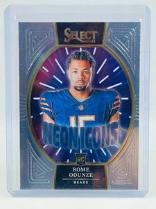 2024 Panini Select Rome Odunze RC Neon Icons #5 - Picture 1 of 2