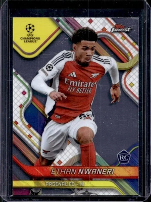 2024-25 Finest UEFA Ethan Nwaneri RC Rookie #53 Arsenal - Image 1 of 2