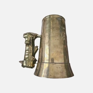 Vintage Brass Fighter Jet Pilot Control Stick Grip Stein / Mug/ Tankard Military - Picture 1 of 12