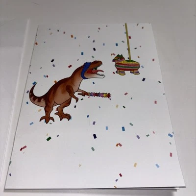 1 tarjeta de cumpleaños con sobre - dinosaurio Foto 1 de 4