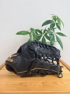 Mizuno Victory Stage Youth Softball Glove Right Hand Black Lace-Up Used - Picture 1 of 8