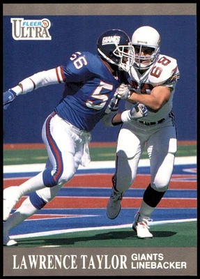 Lawrence Taylor 1991 Ultra #224 Giants NFL READ FREE SHIPPING AutographDen - Image 1 of 2