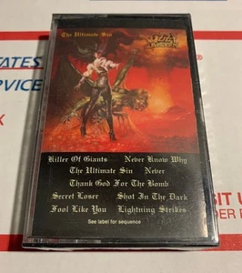 SEALED 1986 The Ultimate Sin by Ozzy Osbourne Cassette Tape CBS NEW - Picture 1 of 9