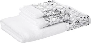 Sinatra White 3 Piece Towel Bathroom Accessories Sets, 3 Unit - Picture 1 of 1