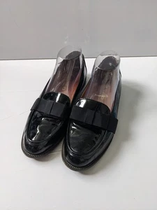 Russell & Bromley DOWNTON Damen Schwarz Lackleder Schleife Loafer EU40,5 UK7,5 - Bild 1 von 8