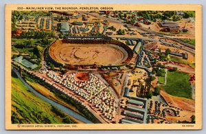 Pendleton Oregon The Roundup Mainliner Ansicht Postkarte - Bild 1 von 2