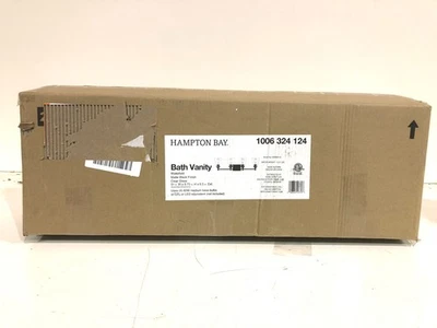 Hampton Bay Wakefield 31 pulgadas Luz de tocador de baño negra mate de 4 luces Foto 1 de 3