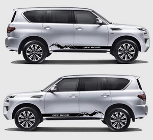 Nissan Patrol Rocker Panel Side Stripe Decals Graphics Made For Any Year 01 - Picture 1 of 7