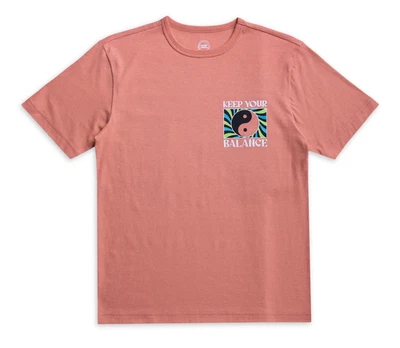 Wonder Nation Boys Short Sleeve Island Coral Elevated Graphic T-Shirt | Size - Image 1 of 4