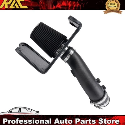 Kit de admisión de aire frío de 3,75 pulgadas + filtro negro con calor para Toyota Tundra 2013-2021 Foto 1 de 4