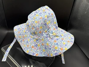 JoJo Maman Bebe Baby Girl Floral Floppy Sun Hat - 6 - 12 Months - Brand New - Picture 1 of 6